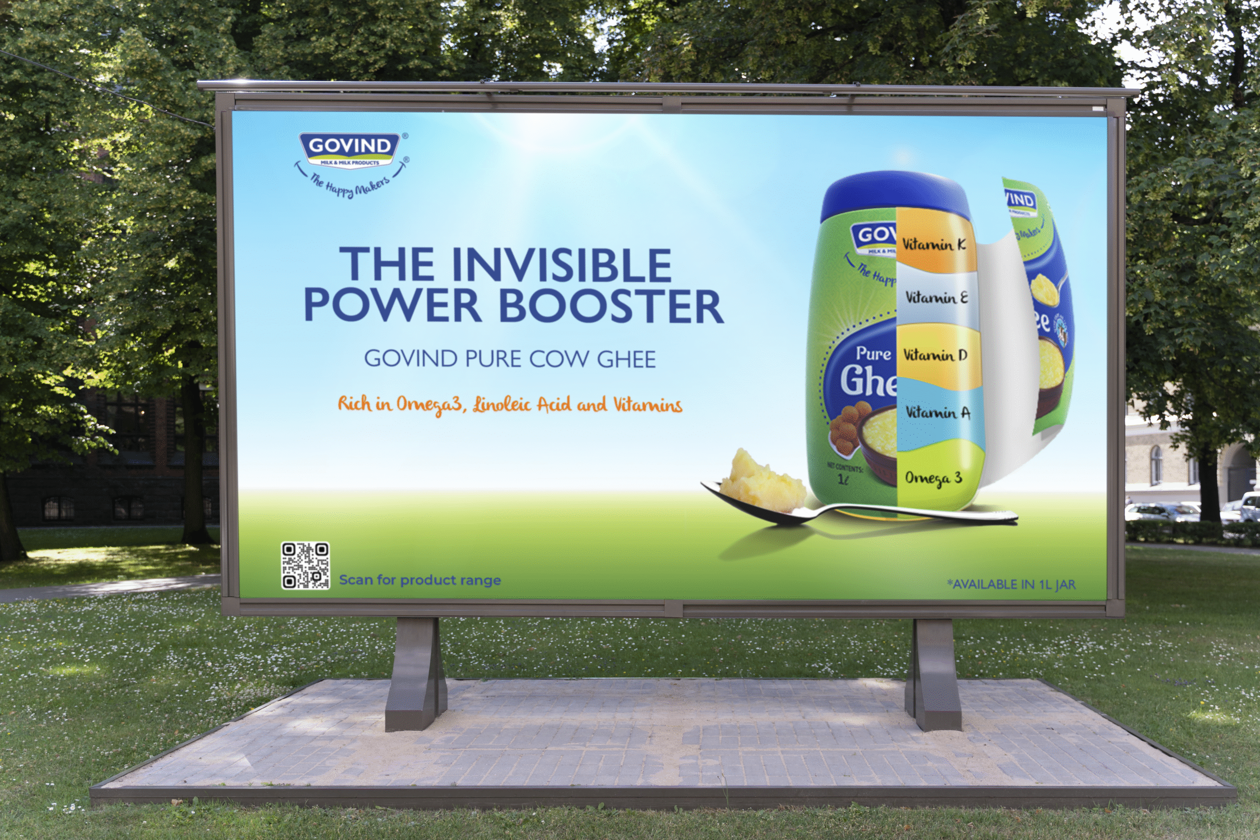 Govind Milk Billboard Mockup